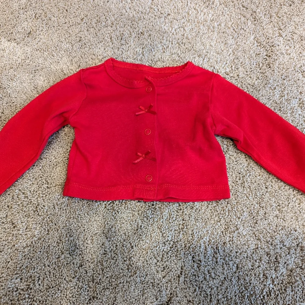 Carter's Just One You Red Lightweight Cardigan Size 9 months - Picture 1 of 4